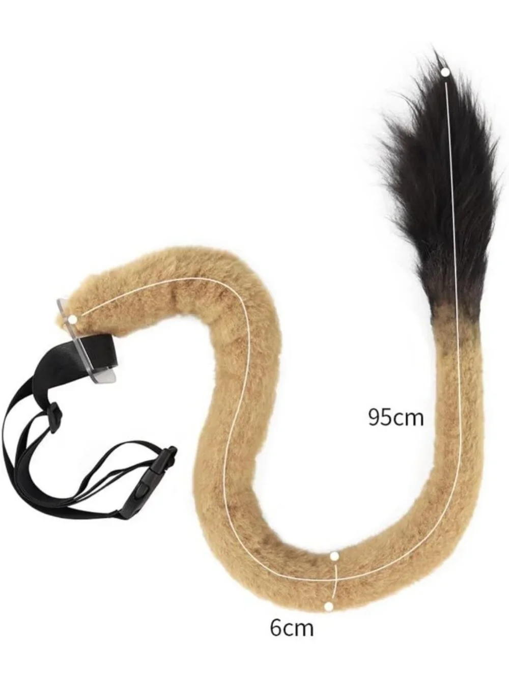 Furry Lion Tail Costume Accessory for Adults - Perfect for Cosplay & Role Play
